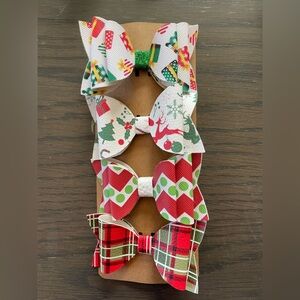 Festive Holiday Bow Set for Kids